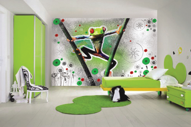 Wall décor with Green Theme