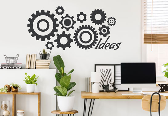 How to decorate office wall